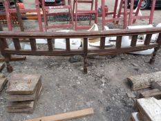 Piece of Mahogany Curved Balustrade