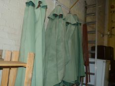 5 Out Door Parasols & 6 Parasol Bases