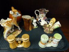 Tray of Collctable China Items including Masons Jugs - Hornsea Pottery etc