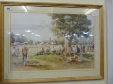 Framed Water Colour Depicting A Country Scene