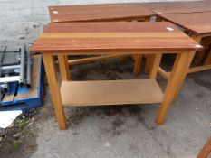 Hardwood Topped Bench on Beech Framed Made by Macintosh