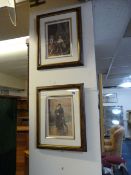 2 Mahogany Framed Prints