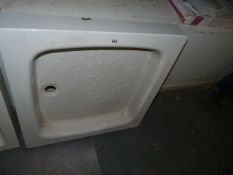 Square White Ceramic Shower Tray