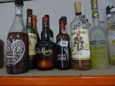 Assorted Full & Part Bottles of Spirits