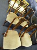 Set of 4 Edwardian Mahogany Dining Room Chairs