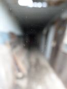 Contents of Lot 23 - Containing Large Glazed Doors and Panels, Upholstered Settle, New Hard Wood