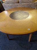 Light Beech Circular Dining Room Table