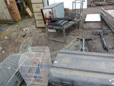 Bird Cages Plastic Stands Tool Box, Part of a Rose Arch, Bottle Cooler, Exercise Machine and a 4