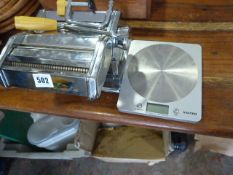 Pasta Machine & Set of Digital Scales