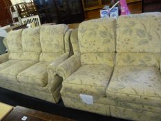 Cream Floral Pattern 3 Seat & 2 Seat Settees