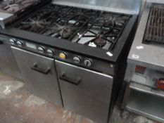 Strathavon LPG 6 Burner Commercial Cooker Over Oven