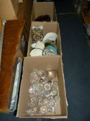 3 Boxes of China & Glassware