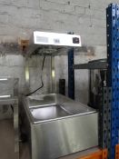 Stainless Steel Chip Scuttle with Heated Lamp Display Ref: B 3