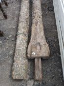 Pair of Ornate Carved Columns
