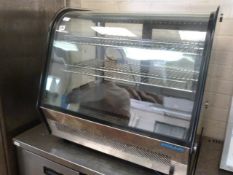 Polar Refrigeration Counter Top Curved Glass Refrigerator Display Unit