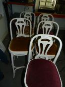 5 High Seat Bentwood Bar Stools
