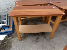 Hardwood Topped Bench on Beech Framed Made by Macintosh