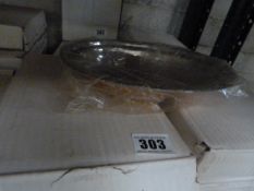 12 Stainless Steel & Copper Balti Dishes