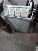 Plastic Waste Bin & Cutlery Rack