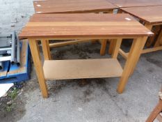 Hardwood Topped Bench on Beech Framed Made by Macintosh