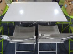 Folding Patio Table & 4 Chairs