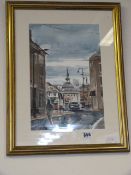 Framed Water Colour Depicting Beverley