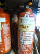 2 Foam Fire Extinguishers