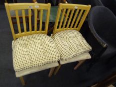 2 Light Beech Dining Room Chairs