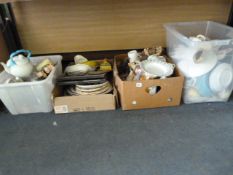 4 Boxes of Vintage Bric-a-Brac