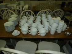 Quantity of White Cups - Saucers - Teapots etc