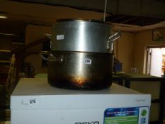 2 Aluminium & 1 Stainless Steel Pans