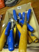 Box Containing Marples Chisels etc