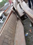 Large Pine Curved Pew