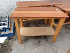 Hardwood Topped Bench on Beech Framed Made by Macintosh