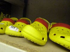 2 Pairs of Size One Yellow Crocs