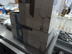 4 Boxes of Wine Glasses & Champagne Flutes