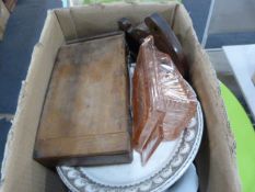 Box containing Older Ceramic and Glasswares