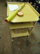 3 Tier Simulated Beech Trolley