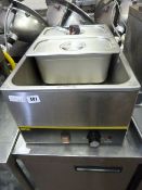 Buffalo 3 Pot Wet Well Bain Marie
