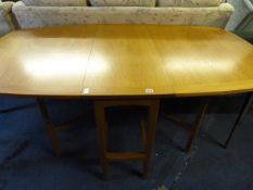 Light Oak Drop Leaf Table