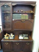 Mahogany Display Cabinet over Sideboard