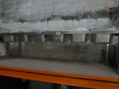 Stainless Steel 6 Compartment Over Shelf Ref: B 26