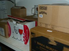 7 Boxes of Branded Glassware