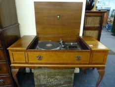 Dynatron Record Player/Cassette Radio in Cabinet
