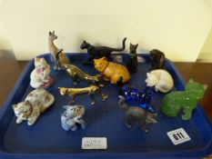 Collection of Ceramic & Other Cats