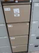 4 Draw Foolscap Filing Cabinet Coffee and Cream