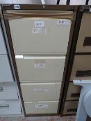 Coffee and Cream 4 Draw Foolscap Filing Cabinet