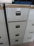 4 Draw Foolscap Filing Cabinet Grey