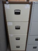 4 Draw Foolscap Filing Cabinet Coffee and Cream