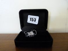 Ladies Silver Necklace with Pendant